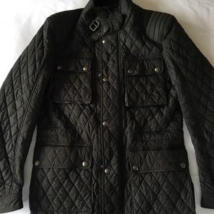 Belstaff Men’s Black quilted jacket size 48